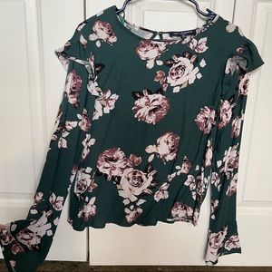 Ruffle, Floral Top